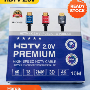 HDMI Cable HDTV 2.0 Premium 4K 60Hz – Panjang 10 Meter