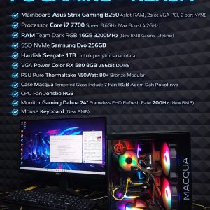 JUAL CEPAT – PC GAMING CORE i7 7700 FULLSET