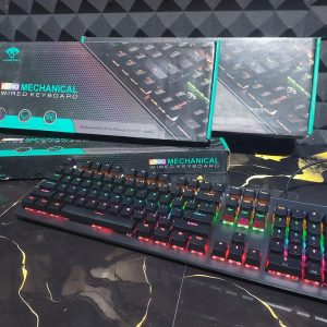 1 Keyboard Mechanical RGB Leaven K880 Rp 250.000
