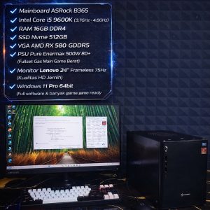PC GAMING i5 9600K FULLSET – SIAP GAS GAME & KERJA!