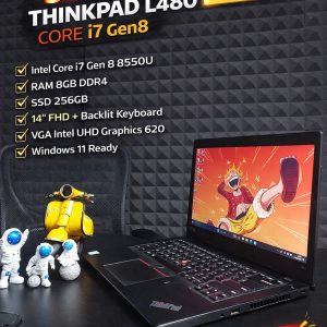 Lenovo ThinkPad L480 – Core i7 Gen 8 | Siap Kerja & Kuliah!