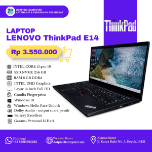 LAPTOP LENOVO THINKPAD E14  – RARE PREMIUM BUSINESS CLASS