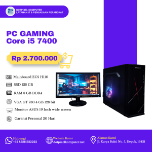 PC Gaming murah meriah core i5 7400