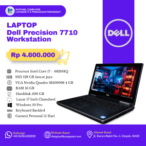 Laptop Dell Precision 7710 Workstation For Game & Rendering