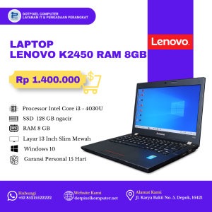 Laptop Lenovo K2450 RAM 8 GB