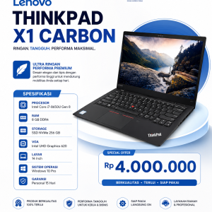 Jual Laptop Lenovo Thinkpad X1 Carbon Normal Siap Pakai