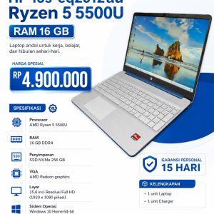 HP 15s-eq2012au Ryzen 5 5500U RAM 16 GB