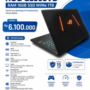 ASUS ROG GL553VD RAM 16GB SSD NVMe 1TB